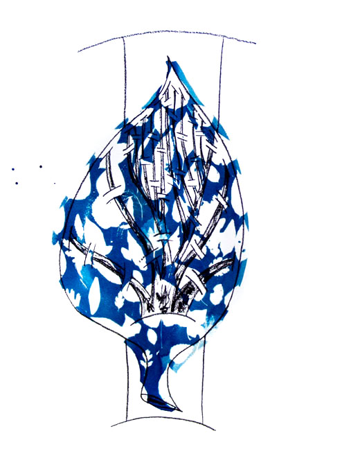 Leaf print Lloyd Godman